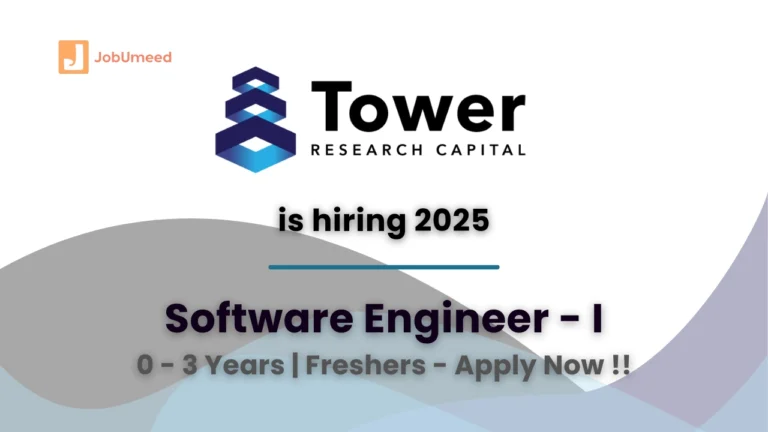 Tower research capital hiring software engineer I