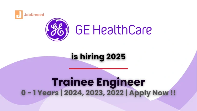 GE healthcare hiring trainee engineer