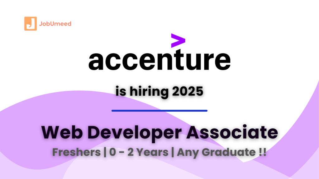 Accenture hiring web developer associate